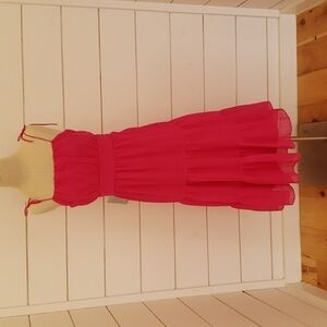 NWT NSR from Nordstrom. small tiered pink sundress. Elle Woods all the way!!!